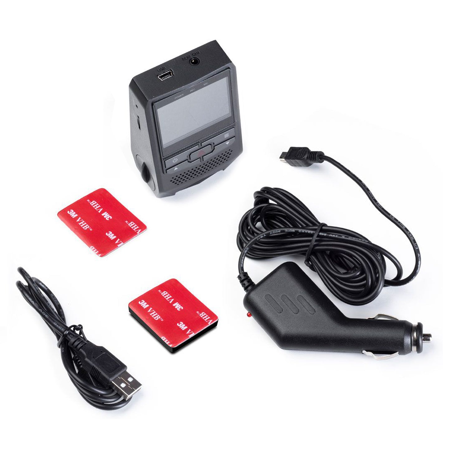 Midland Street Guardian Easy avec écran 2" intégré, caméra de voiture 1080p 30fps, dashcam Full HD avec objectif grand angle 120°, emplacement microSD