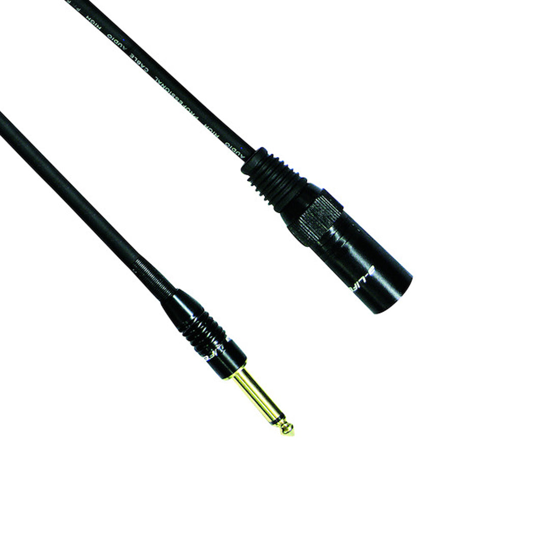 Câble audio Life fiche Jack 6,3 mm mono et fiche Cannon, câble microphone, câble XLR 1,5 mètres