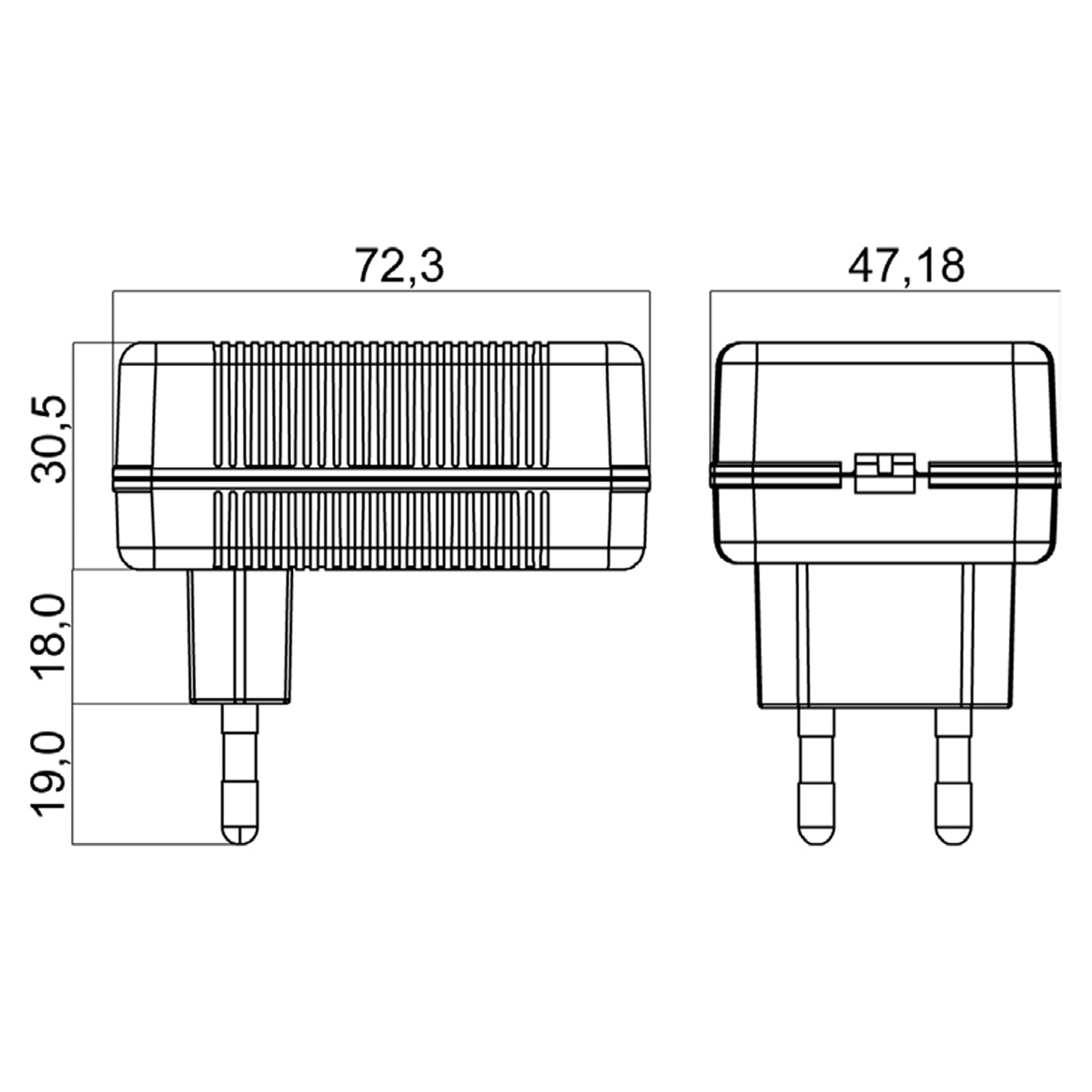Alphaelettronica KCL120200 Battery charger for Li-Ion batteries 11.1V 2A, battery charger suitable for 3-cell lithium battery packs, 100-240Vac