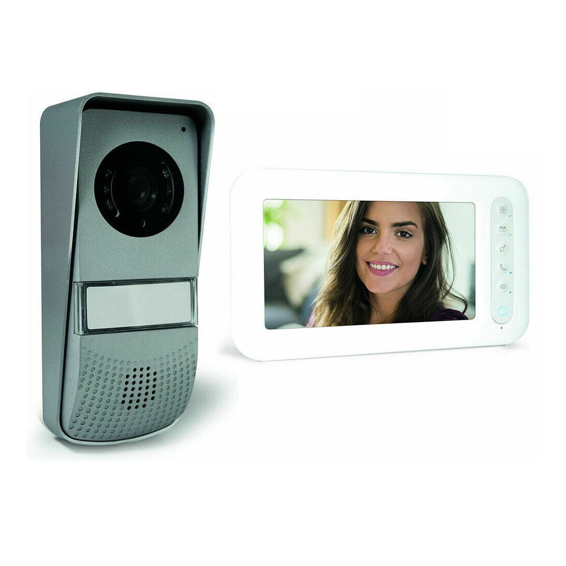 Interphone vidéo 2 fils Avidsen 7", GAMMA YLVA 3, interphone pour serrure électrique et portail