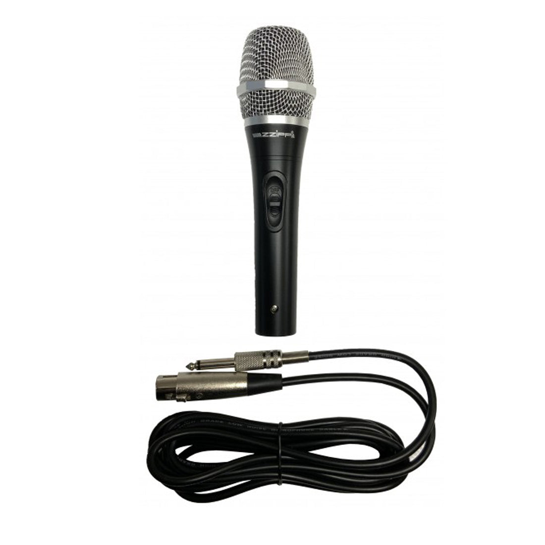 Microphone dynamique filaire unidirectionnel Zipp, longueur de câble 3 mètres