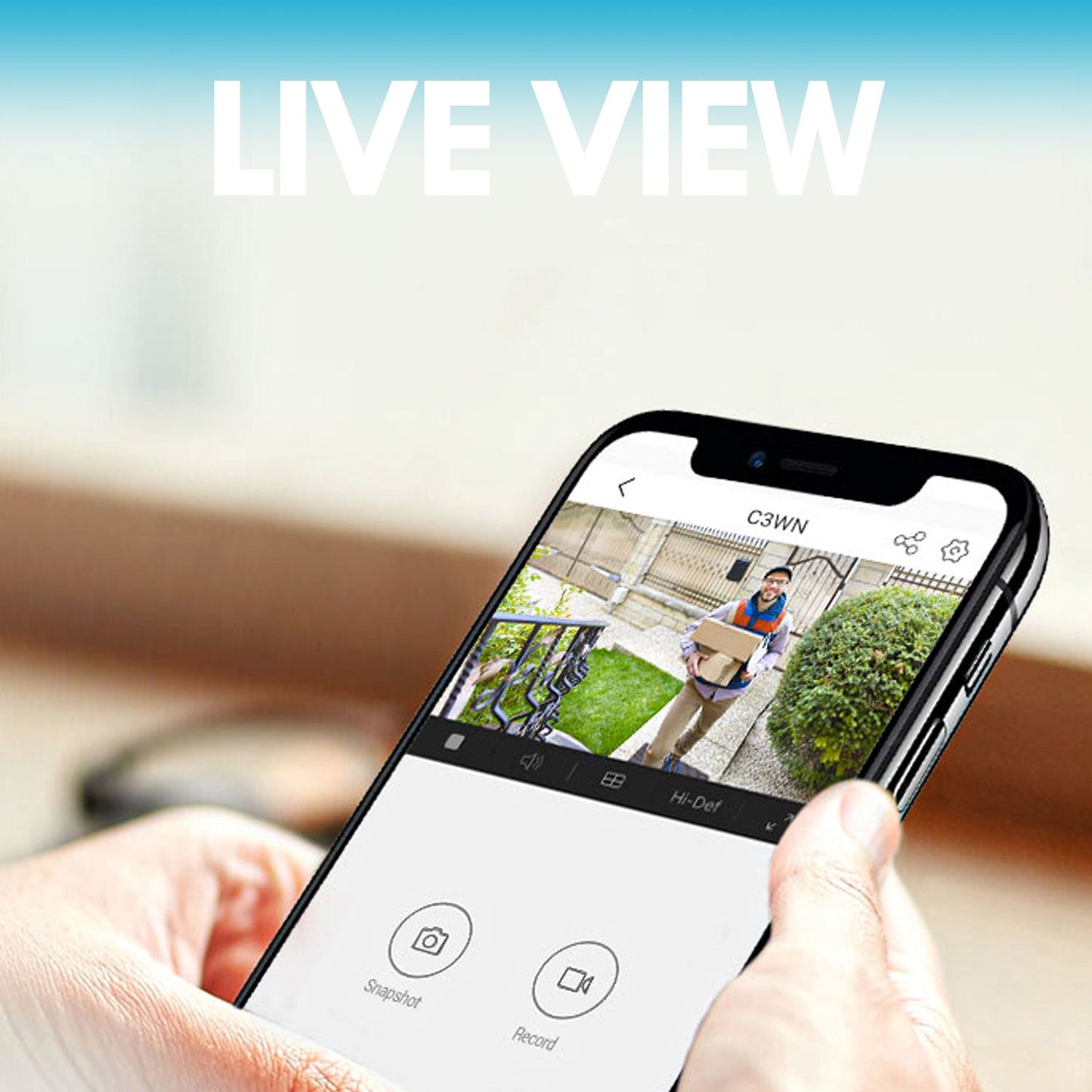 Caméra de surveillance vidéo Wi-Fi Ezviz C3WN, caméra de sécurité étanche, caméra de vision nocturne 1080p, caméra pour maison intelligente