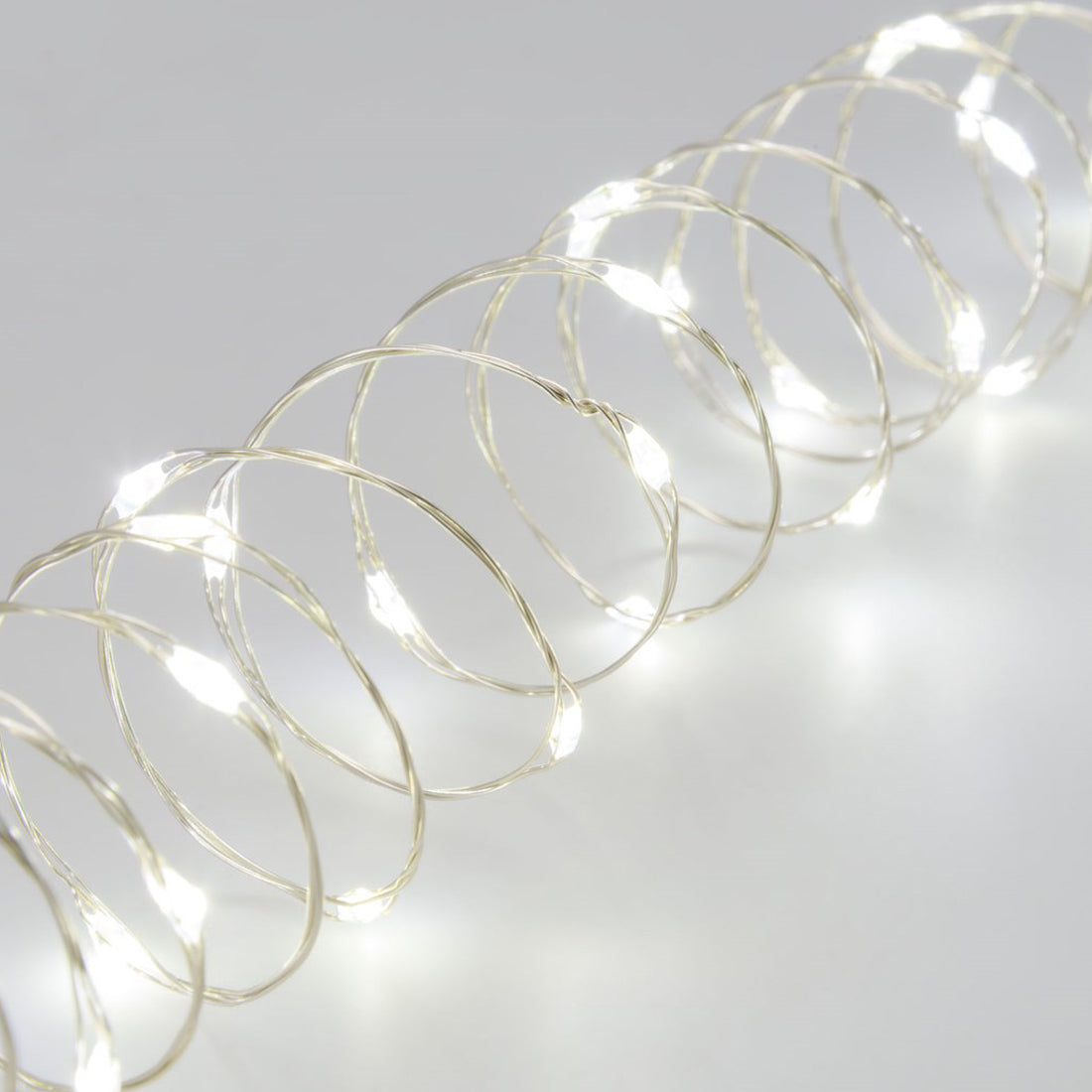 Guirlande lumineuse Lumineo 288 LED 2,4 m, faisceau lumineux en cuivre, lumière blanche froide, lumières de Noël étanches pour l'extérieur, faible consommation