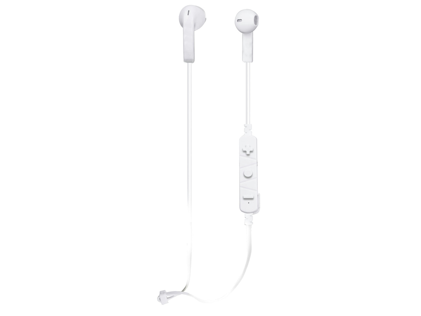 TREVI HMP Mini White Casque Bluetooth, écouteurs avec câble anti-nœuds, microphone intégré