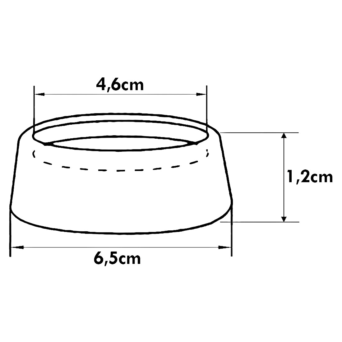 Meliconi KIt 4 supporti in gomma antivibrazione, piedi antiscivolo per lavatrice, piedini per asciugatrice, stabilizzatore elettrodomestici