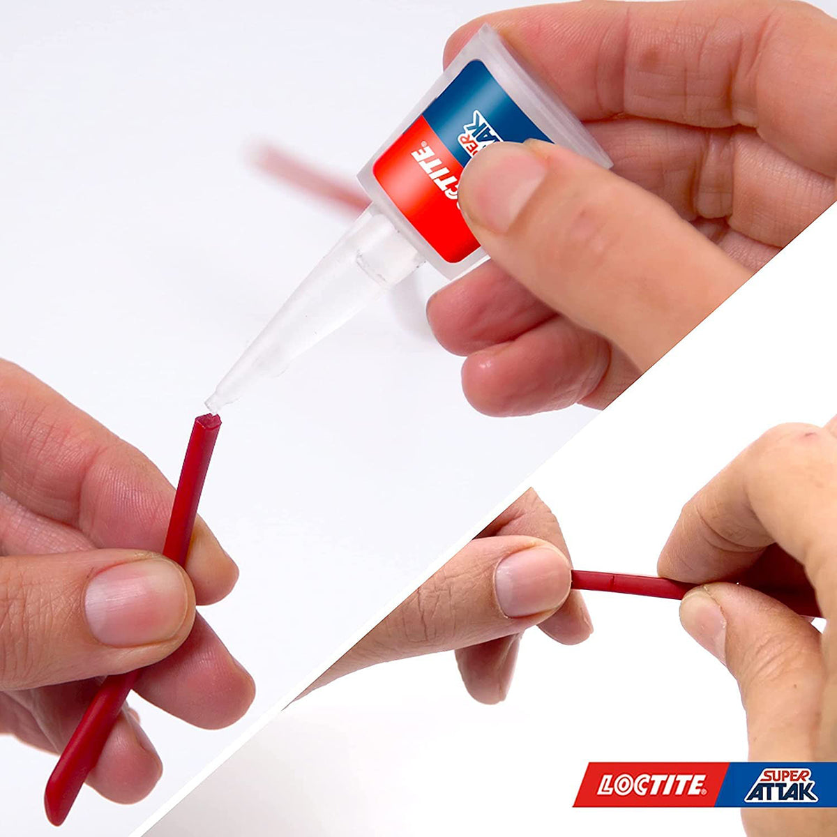 Loctite Super Attak Precision +50% gratis, colla liquida trasparente con beccuccio extra lungo, attaccatutto multimateriale, super colla 5+2,5 grammi