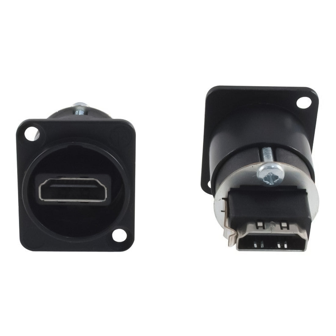 Connecteur de panneau HDMI Neutrik NAHDMI-WB, prise HDMI pass-through, contacts droits, 19 pôles, couleur noire