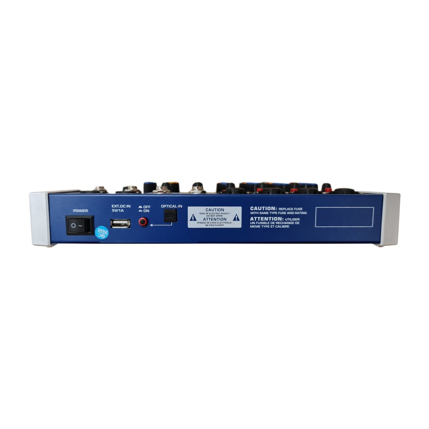 Mélangeur audio Audiodesign Pro Professional, console avec 6 canaux, Bluetooth, 24 effets DSP et entrée optique Toslink