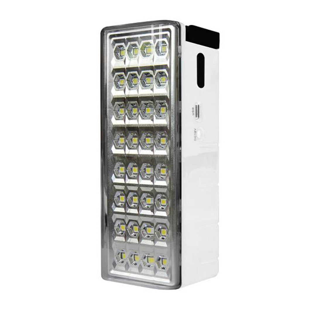 Lampe LED portable Alcapower, lampe de secours rechargeable, lanterne anti-occultation avec 32 LED avec 3 types de luminosité