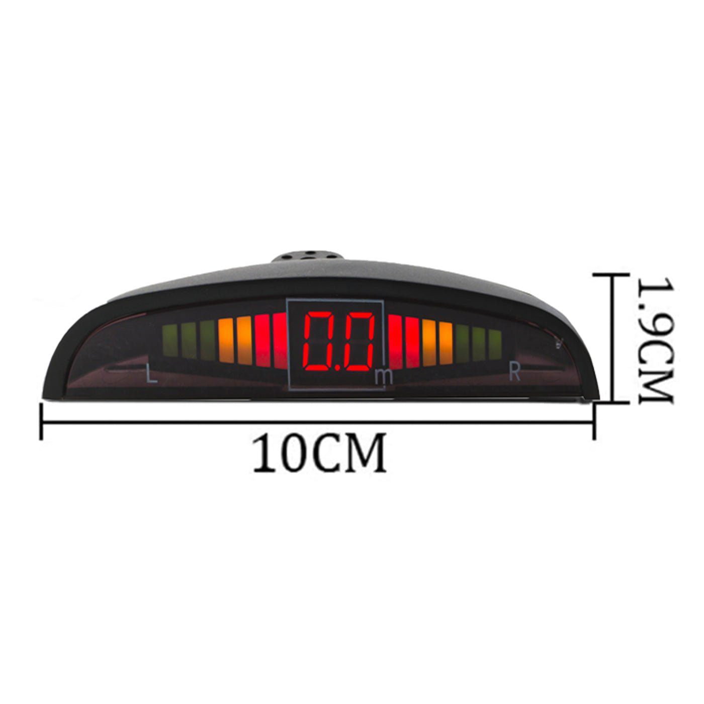 Alcapower 970051 Kit of 4 reverse parking sensors, digital display with LED indicators and acoustic warning, 15 meter cable, integrated control unit