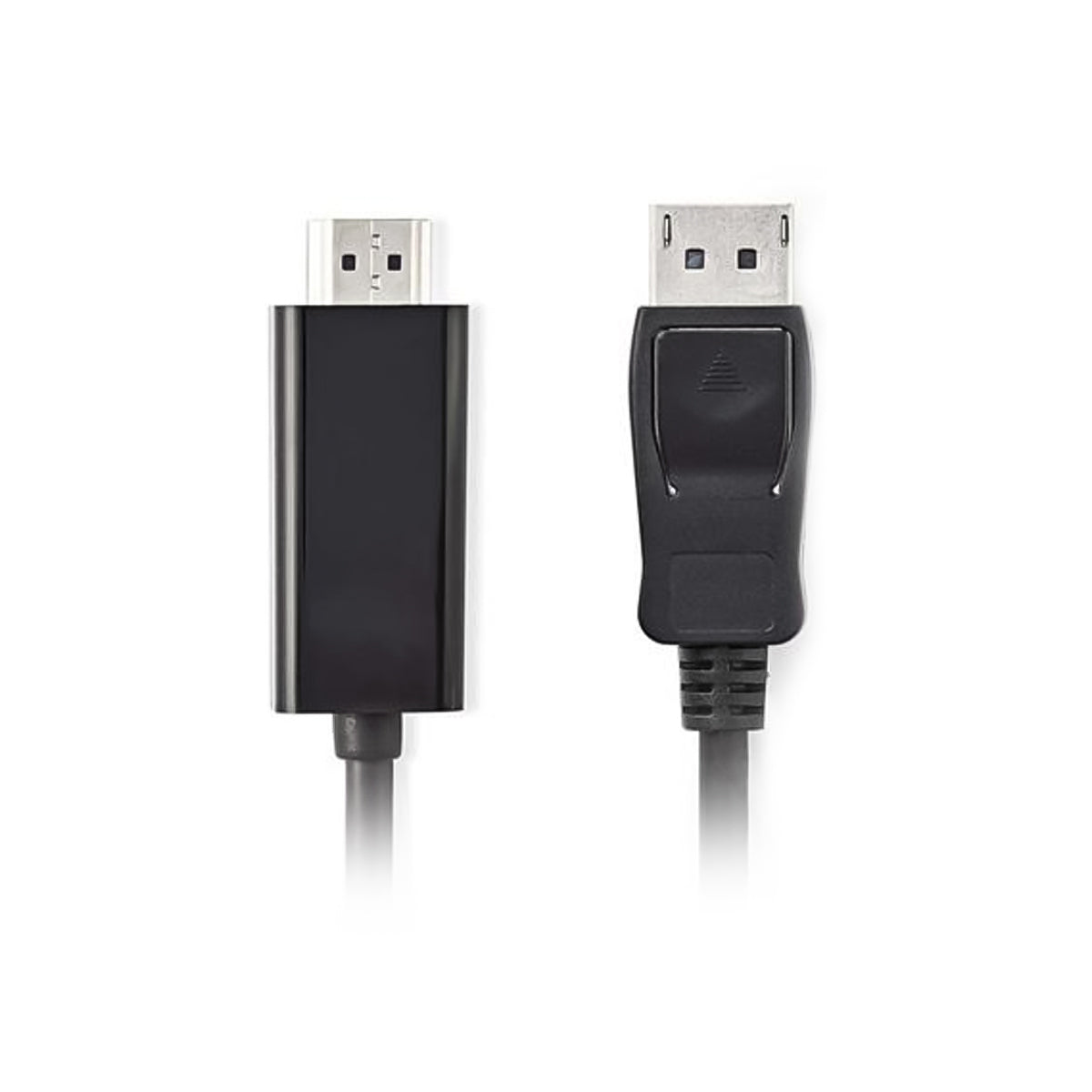 Adaptateur port d'affichage mâle Nedis vers HDMI, câble en cuivre de 2 mètres de long avec contacts nickelés, résolution full HD 1080p