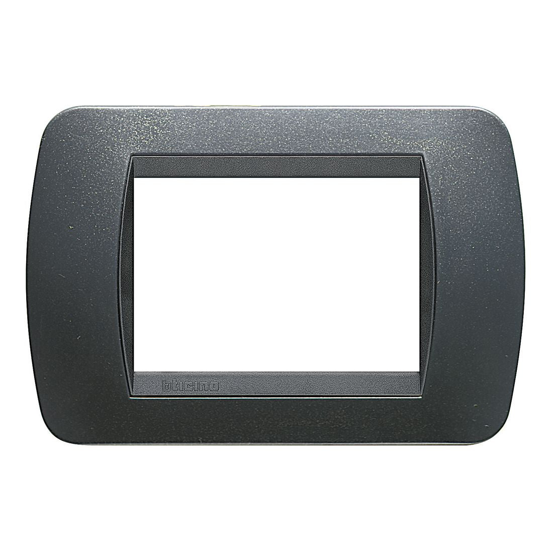 Bticino Placca 3 moduli per supporto, placchetta interruttore luce, della serie Livinglight