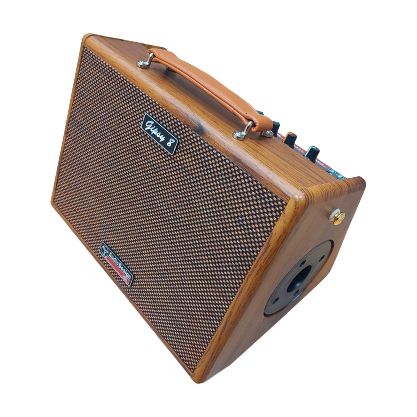 AudioDesign Pro Gipsy 8 MKII Amplificatore portatile 50W per chitarra e microfono, amplificatore con batteria ricaricabile e tracolla