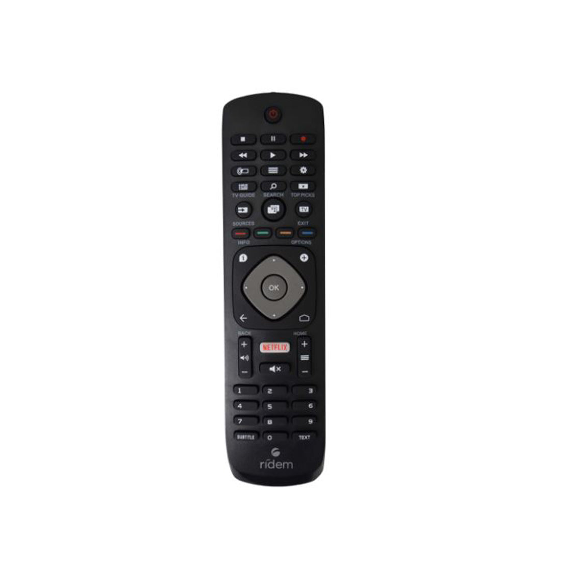Ridem Smart TV remote control, compatible with Philips ready to use