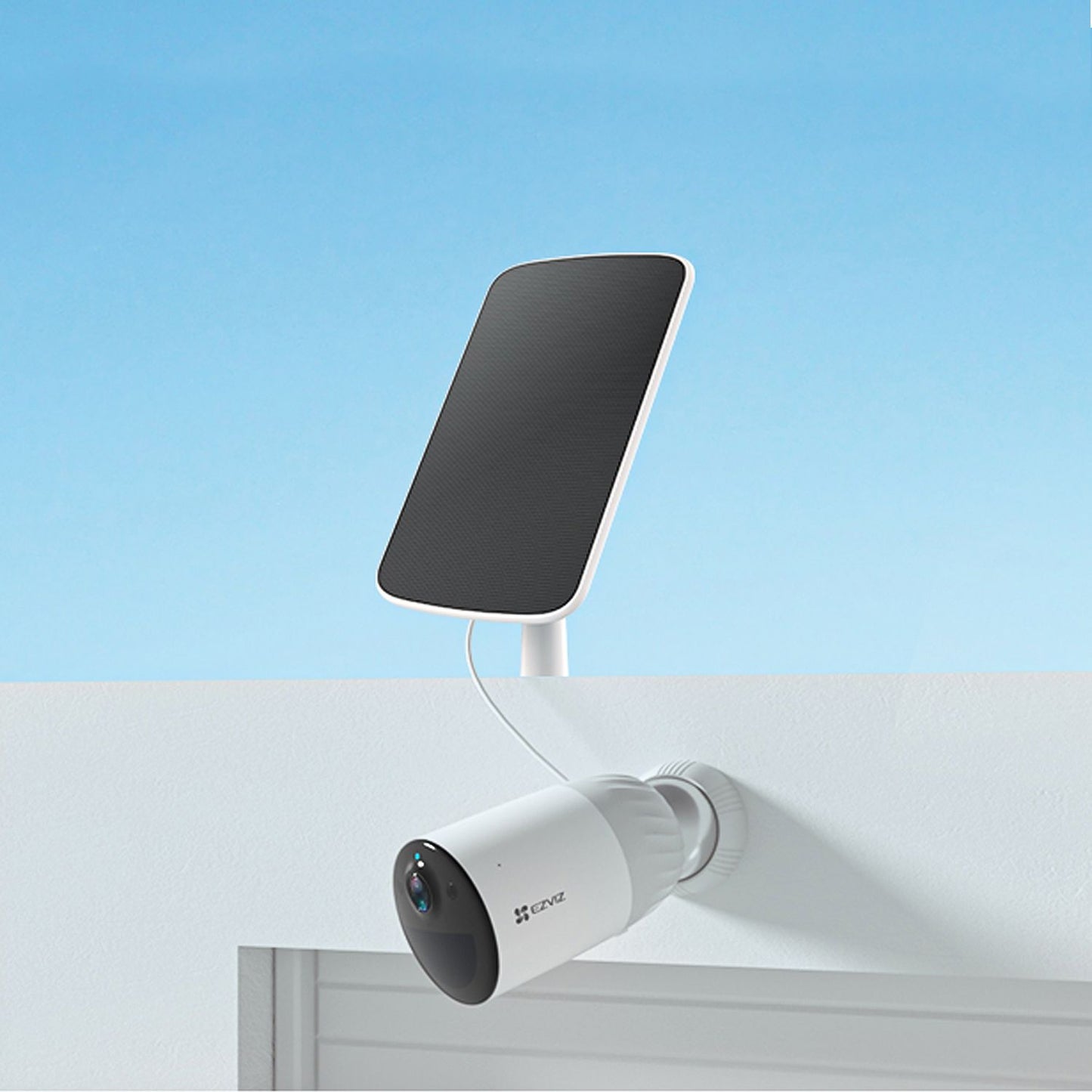 Ezviz high efficiency solar panel up to 4.2W of power with 4 meter cable, waterproof and weatherproof, small size