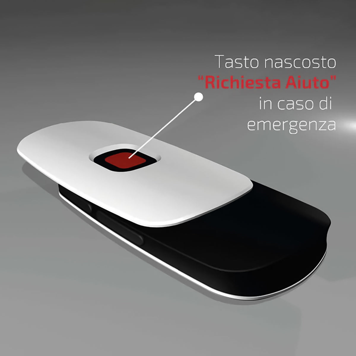 Sikuro Telecomando rolling code multifrequenza da 306 a 868mhz , apricancello autoapprendente programmabile, radiocomando ad ampio raggio, 4 tasti, bianco