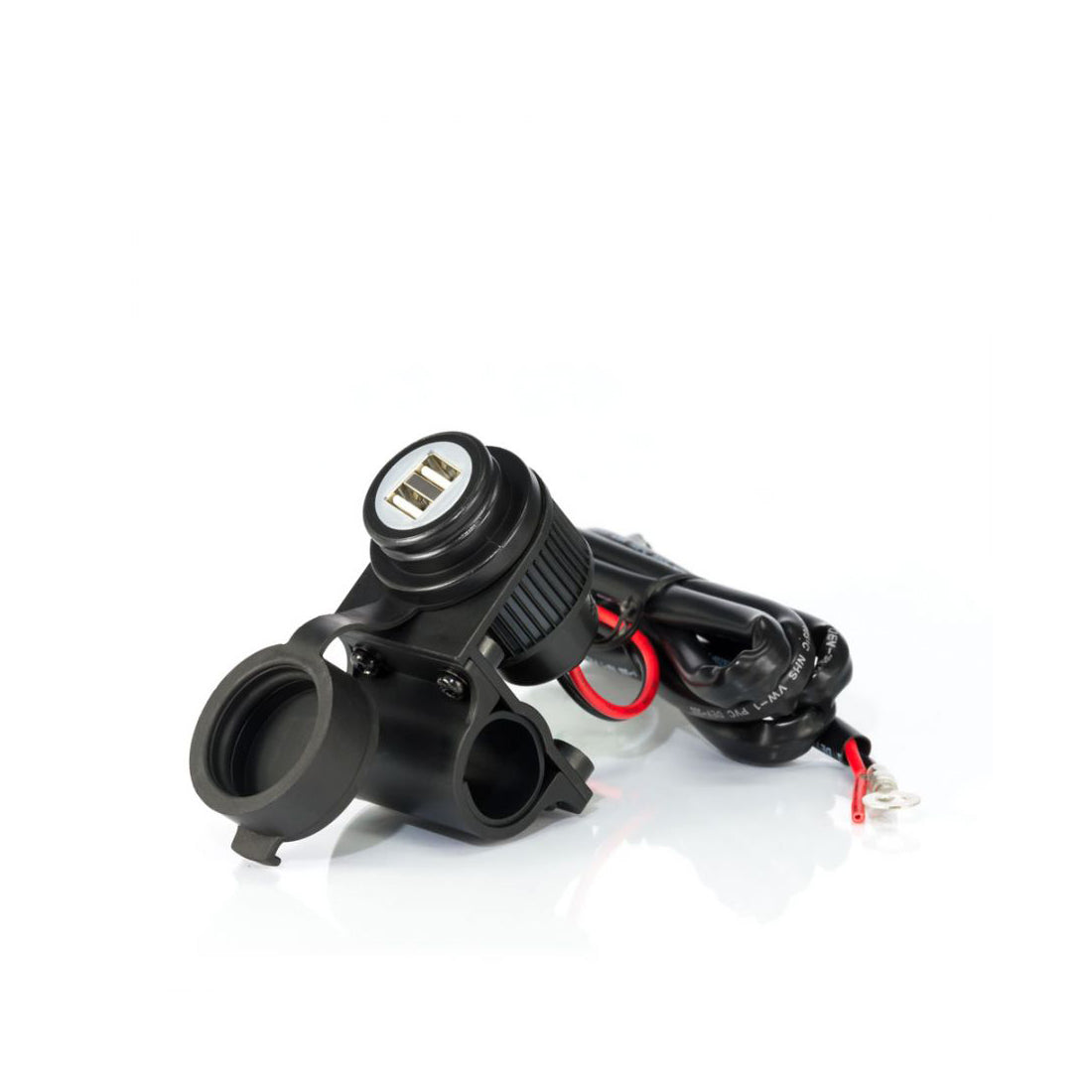 Midland Kit alimentazione da manubrio con doppia presa USB, adattatore USB per moto