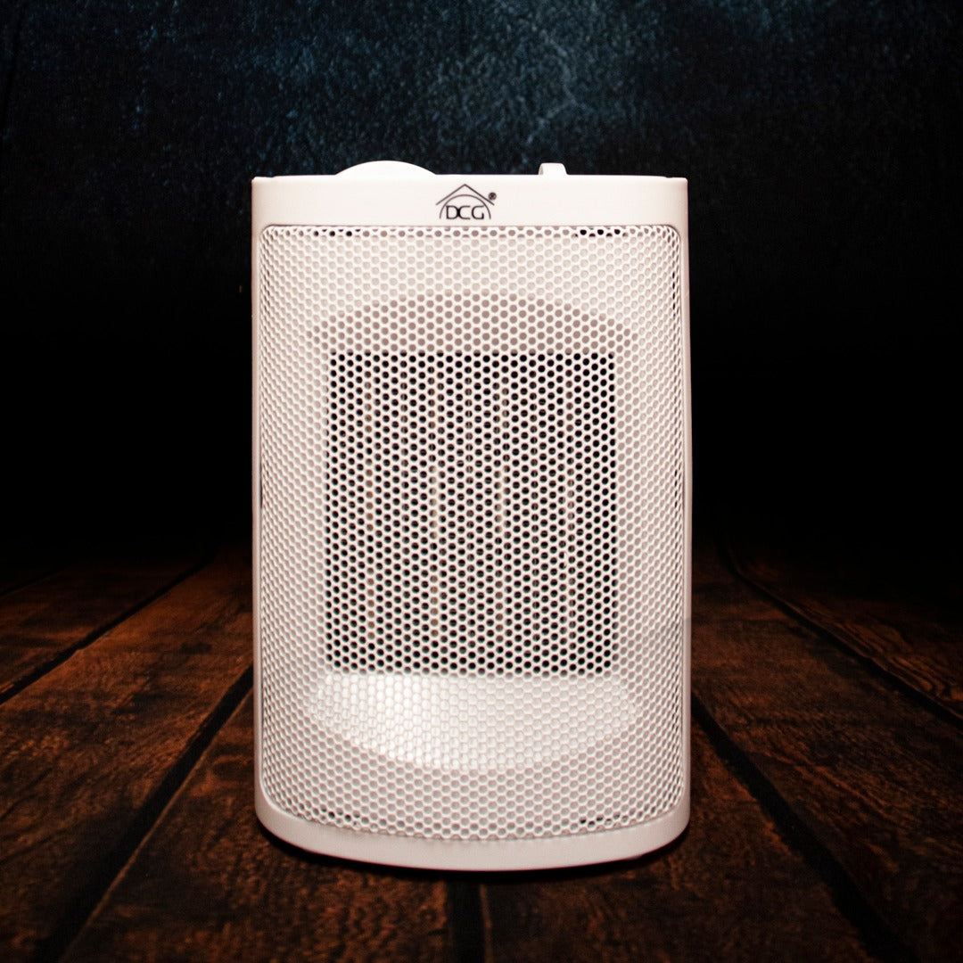 DCG Stove with ceramic heating elements, elegant design, electric heater with adjustable thermostat