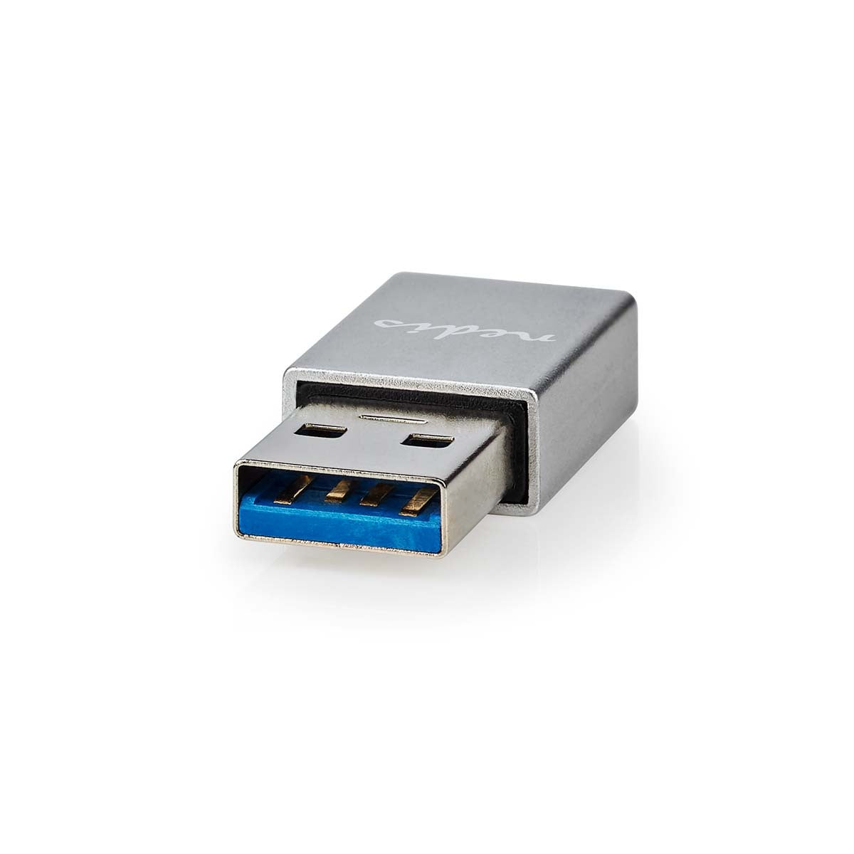 Nedis Adattatore da USB tipo C a USB 3.2 tipo A, velocità di trasmissione fino a 5 Gbit/s, connettore placcato in nickel, corpo in metallo