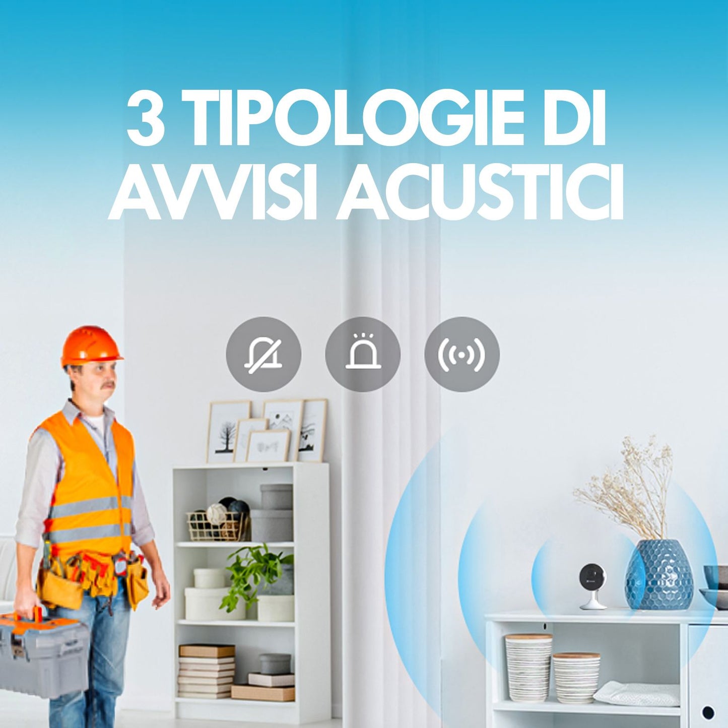 Caméra domestique intelligente Wi-Fi Ezviz C1C-B 1080p, caméra de vidéosurveillance intérieure avec base, vision nocturne, alertes sonores et audio bidirectionnel