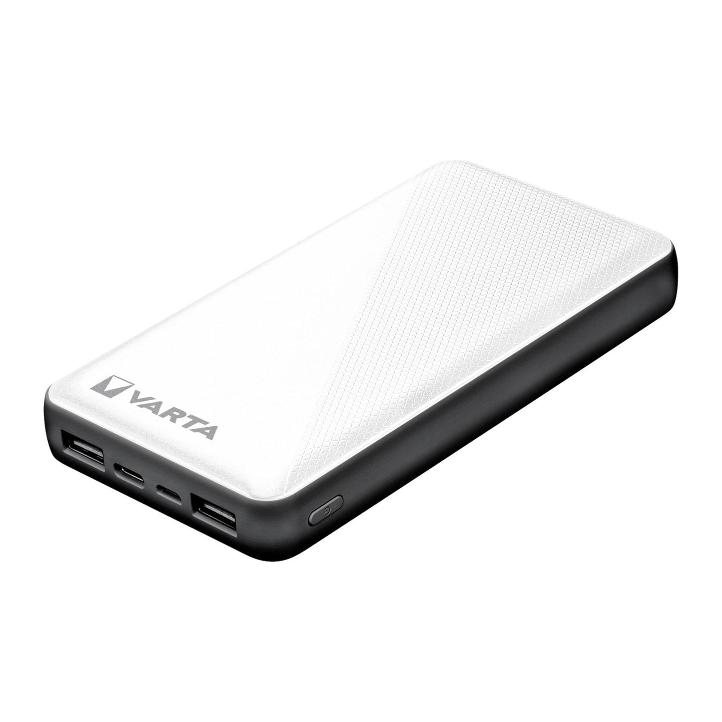 VARTA Power Bank 20 000 mAh avec une sortie USB-C et deux sorties USB-B, charge rapide, charge jusqu'à 3 appareils simultanément