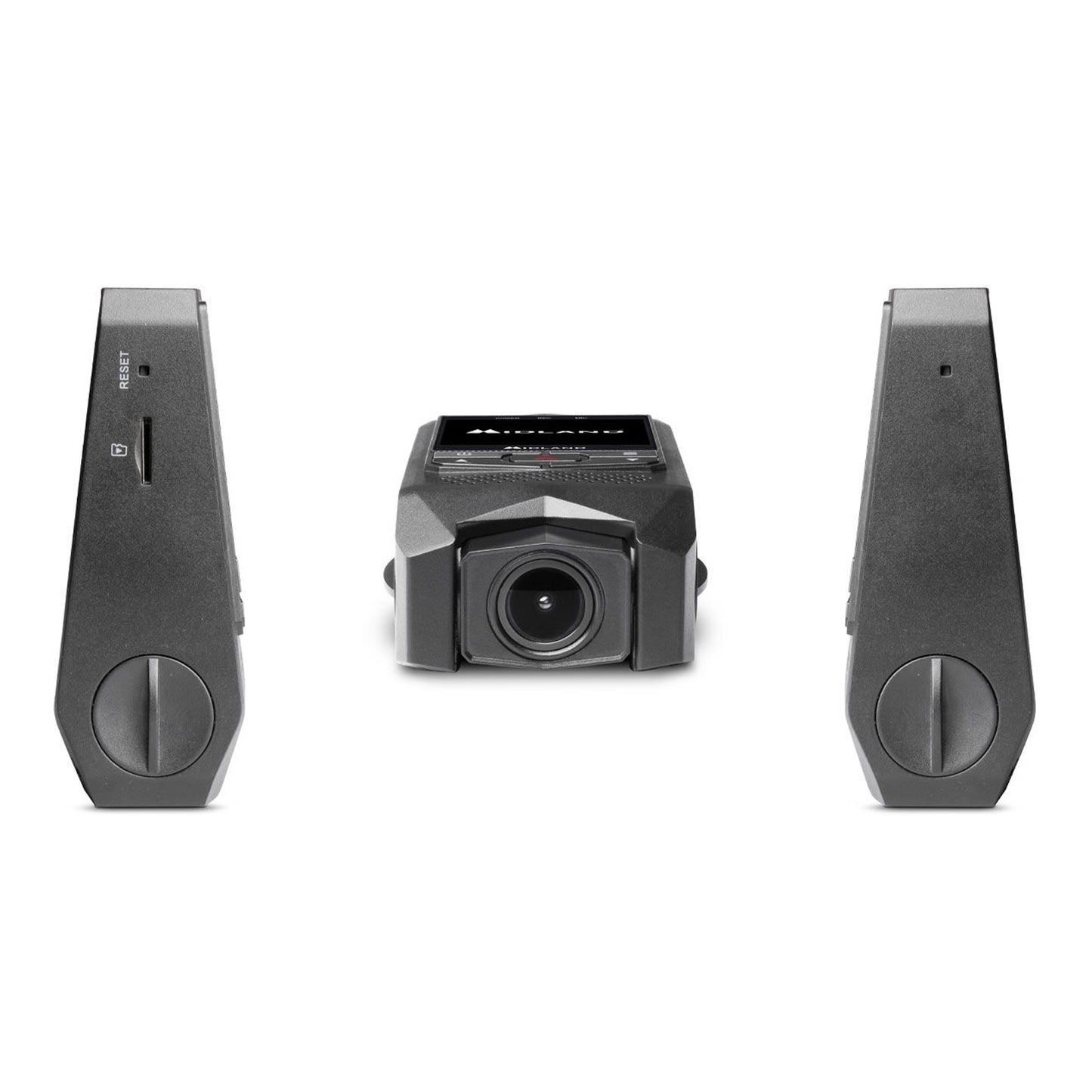 Midland Street Guardian Easy avec écran 2" intégré, caméra de voiture 1080p 30fps, dashcam Full HD avec objectif grand angle 120°, emplacement microSD