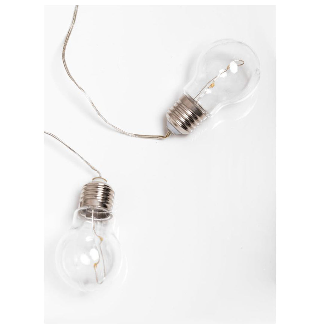 Lumineo luci led decorative, catena luminosa da interno 70 cm, decorazione natalizia, 5 lampadine led natale bianco caldo, luci led a batteria, illuminazione casa