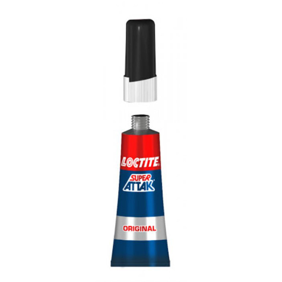 Original Loctite Super Attak, instant transparent liquid glue with triple strength and dishwasher safe, 3gr