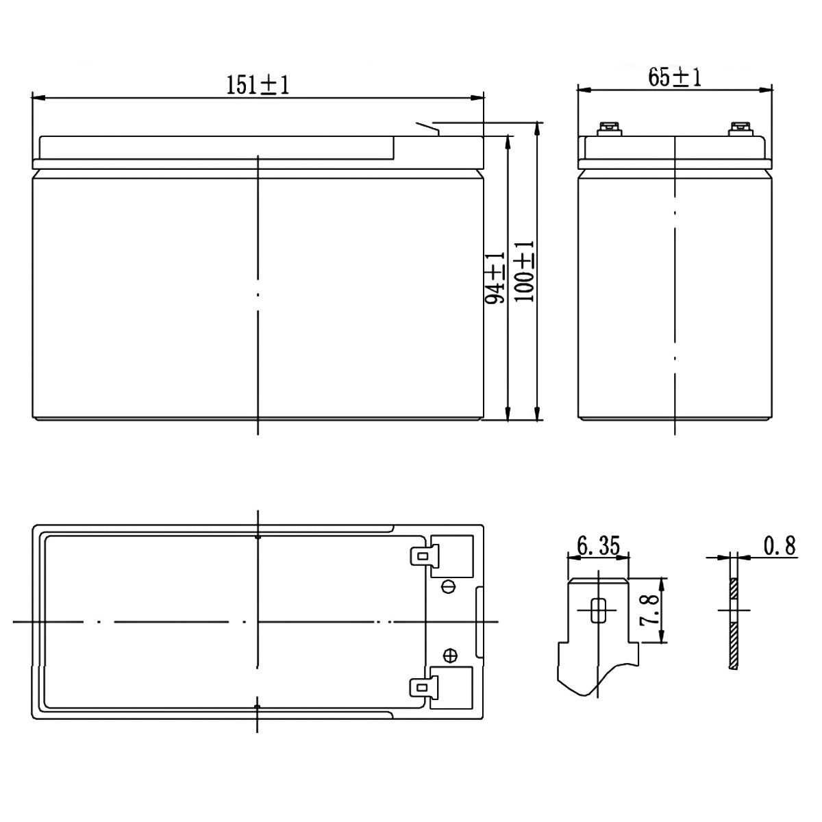 SKB Batteria al piombo SK12-9, batteria ricaricabile 12V 9AH serie SK, tecnologia AGM piastra piana regolate con valvola