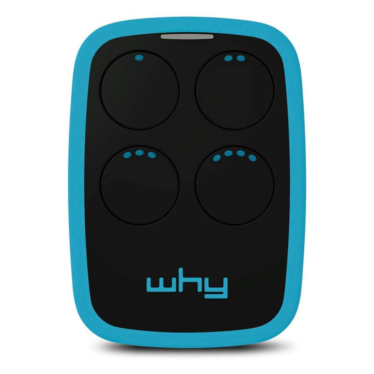 WHY EVO Télécommande Rolling Code multifréquence de 280 à 868 MHz, ouvre-portail programmable à auto-apprentissage, radiocommande large portée à 4 boutons, bleu ciel