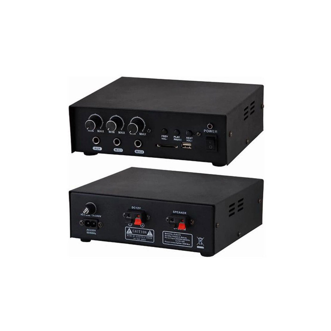 Gbc Amplifier Kit with Microphone and Horn Speaker, Audio Amplifier with Mp3, Amplifier with USB Player