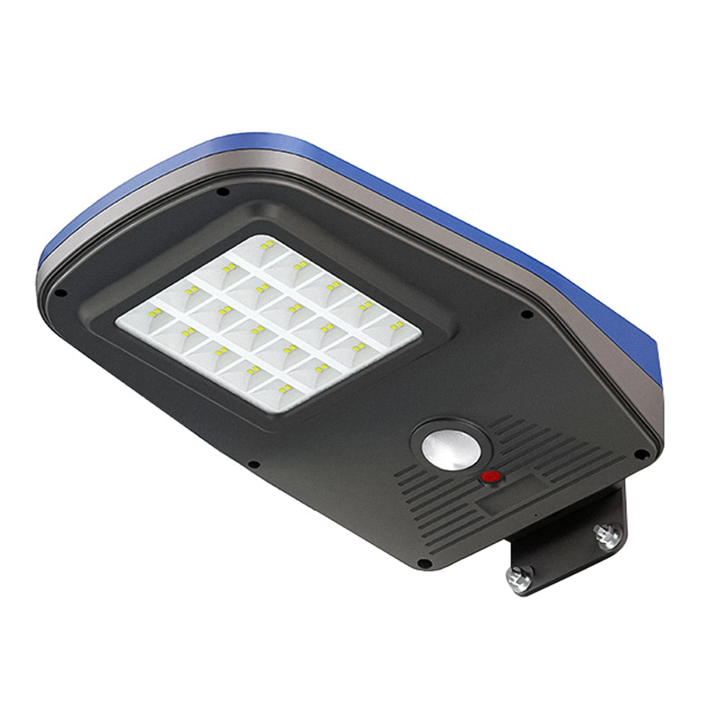 Alcapower 929623 Proiettore lampione solare LED a batteria, IP65, 2000lm, 6000K sensore PIR e crepuscolare, telecomando a infrarossi e staffe di montaggio incluse