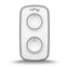 WHY EVO NOA MINI Pure Grey Radiocomando Multifrequenza da 280 a 868 MHz Apricancello Rolling Code Codice Fisso Autoapprendente 4 in 1 Telecomando Garage Cancello Programmabile Ergonomico Lungo Raggio