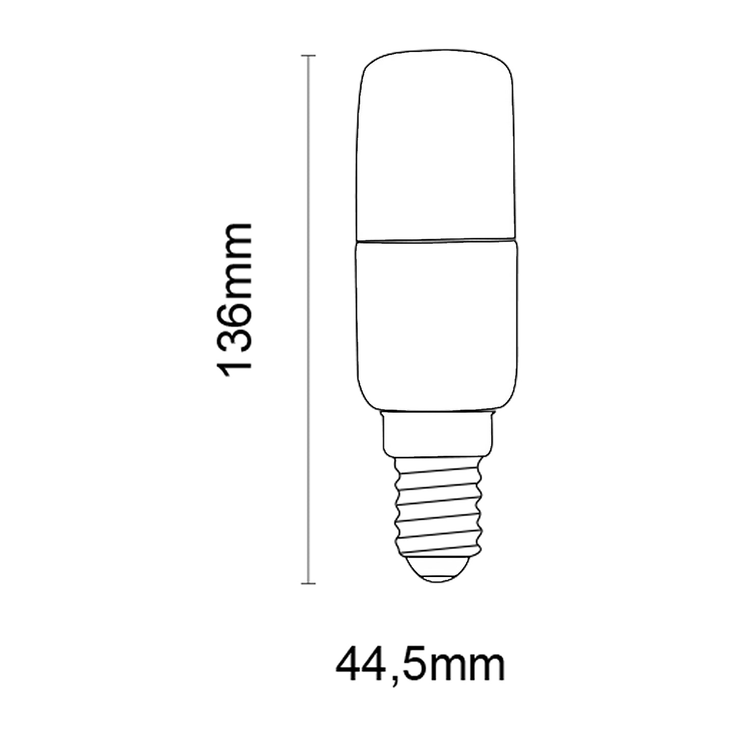 Life Lampadina LED con attacco E27 da 13.5W equivalenti a 100W, 1521 Lumen, Luce calda 3000K, Lampada LED tubolare T45 ST, accensione istantanea