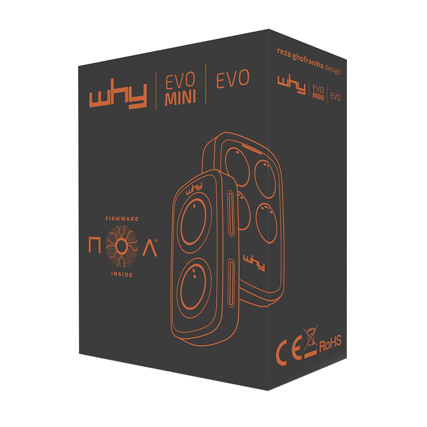 WHY EVO NOA Sky Blue Radiocomando Multifrequenza da 280 a 868 MHz Apricancello Rolling Code Codice Fisso Autoapprendente 4 in 1 Telecomando Garage Cancello Programmabile Ergonomico a Lungo Raggio Blu