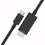 iSnatch Cavo adattatore da HDMI a USB-C per collegamento di Smartphone Tablet PC TV Monitor, connettori in Nichel placcati oro, risoluzione UHD 4K, cavo schermato da 2 metri, nero