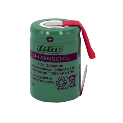 GBC Batteria ricaricabile NI-MH 4/5 SC 2000MAH, accumulatore N2000SC Lamelle