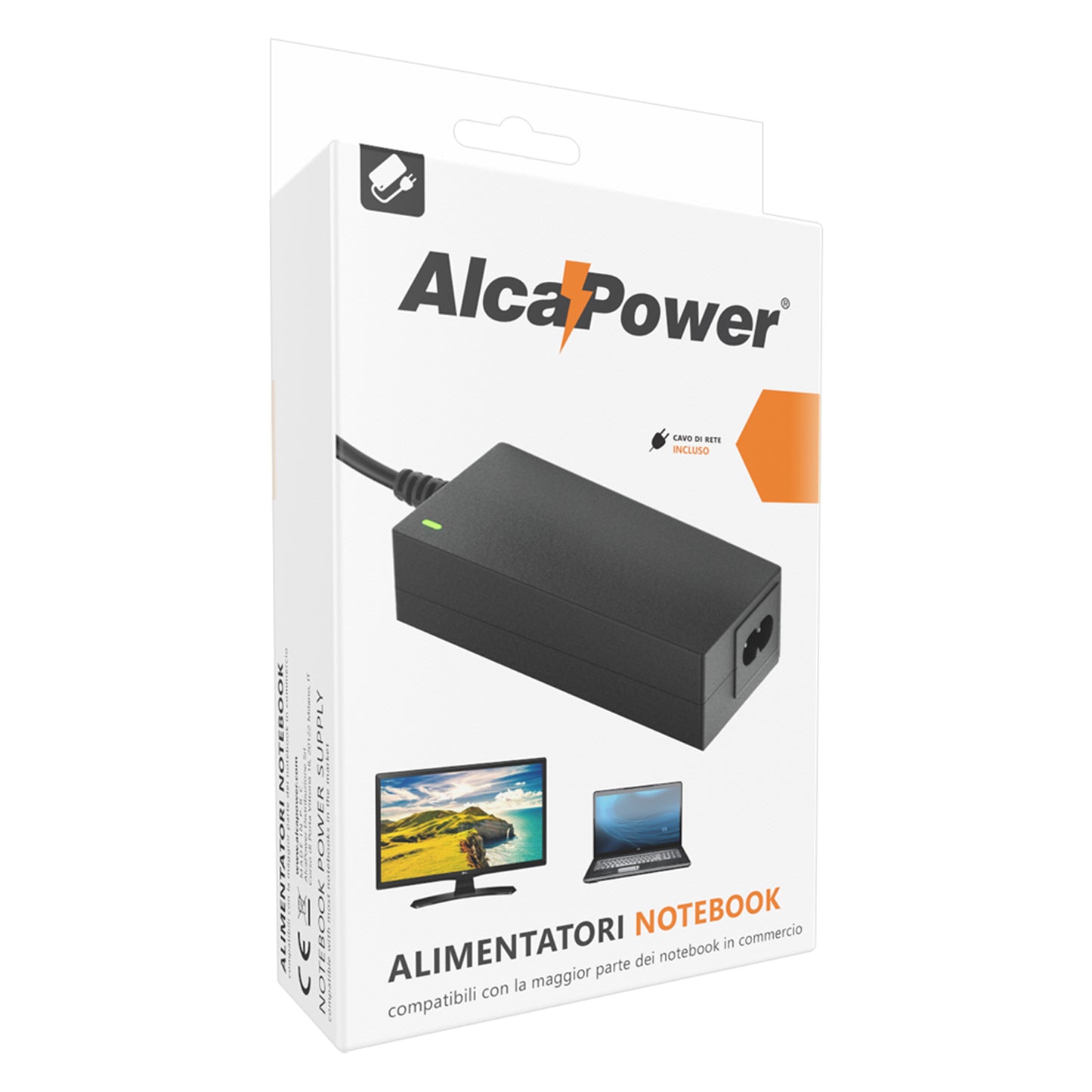 Alcapower Alimentatore caricabatterie per computer laptop notebook compatibile con Lenovo e la maggior parte dei PC portatili in commercio