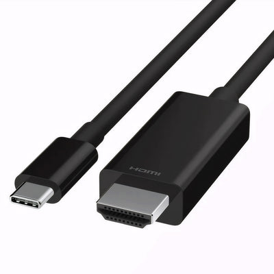 iSnatch Cavo adattatore da HDMI a USB-C per collegamento di Smartphone Tablet PC TV Monitor, connettori in Nichel placcati oro, risoluzione UHD 4K, cavo schermato da 2 metri, nero