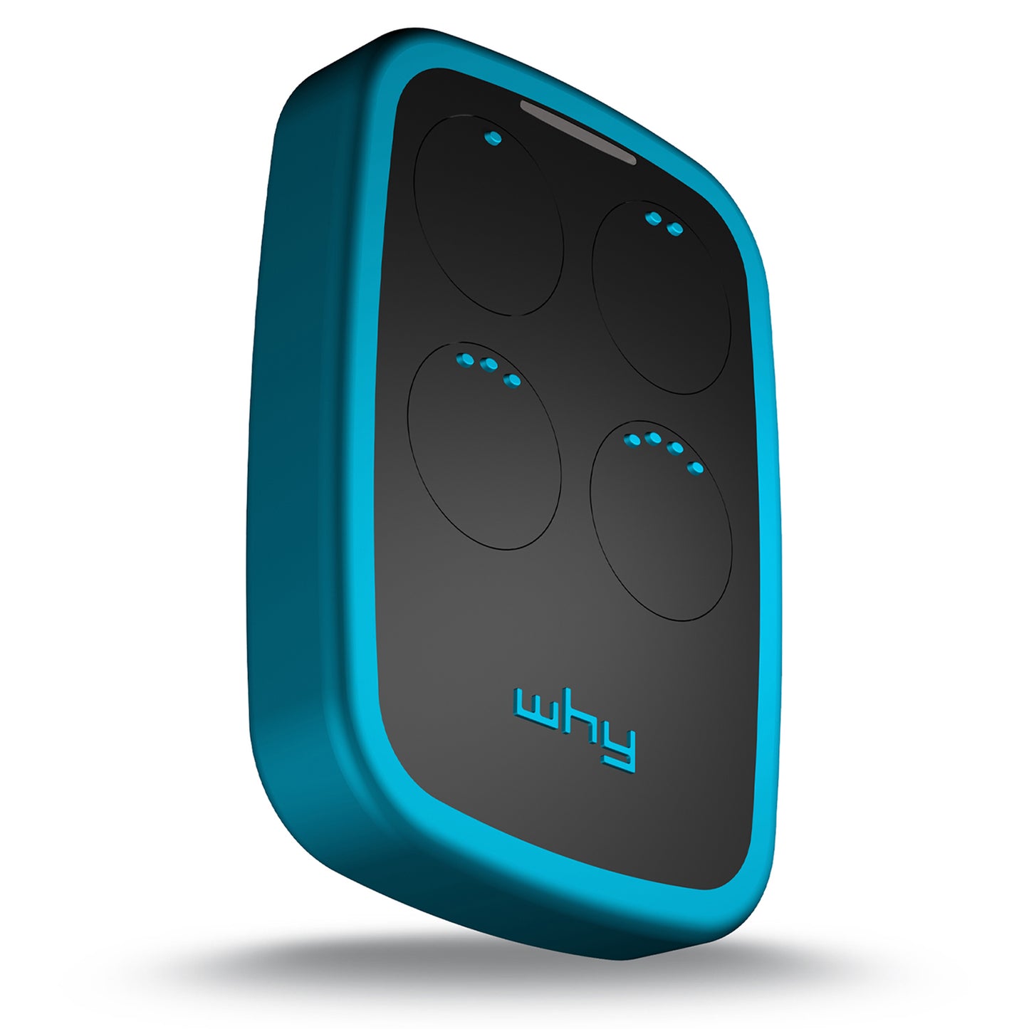 WHY EVO NOA Sky Blue Radiocomando Multifrequenza da 280 a 868 MHz Apricancello Rolling Code Codice Fisso Autoapprendente 4 in 1 Telecomando Garage Cancello Programmabile Ergonomico a Lungo Raggio Blu