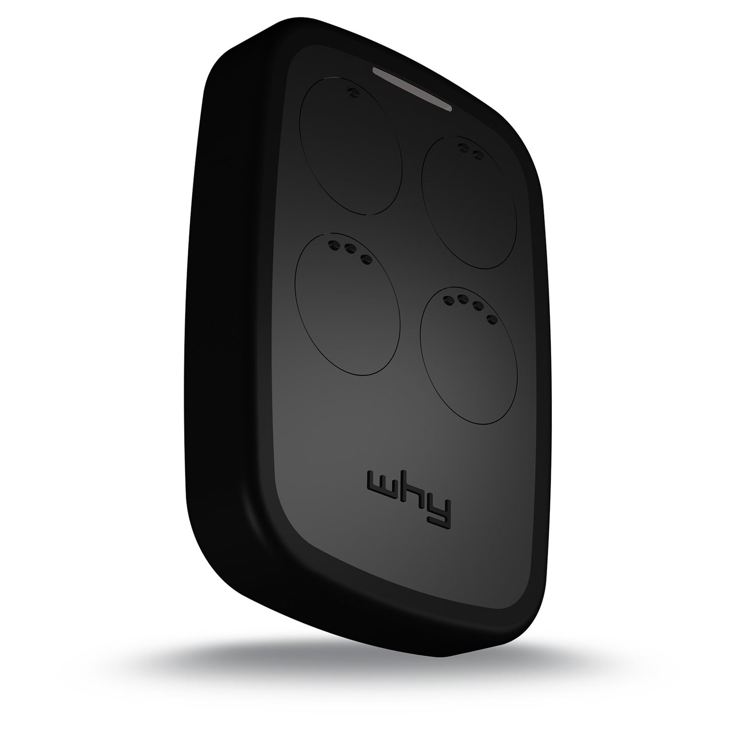 WHY EVO NOA Licorice Black Radiocomando Multifrequenza da 280 a 868 MHz Apricancello Rolling Code Codice Fisso Autoapprendente 4 in 1 Telecomando Garage Cancello Programmabile Ergonomico Lungo Raggio