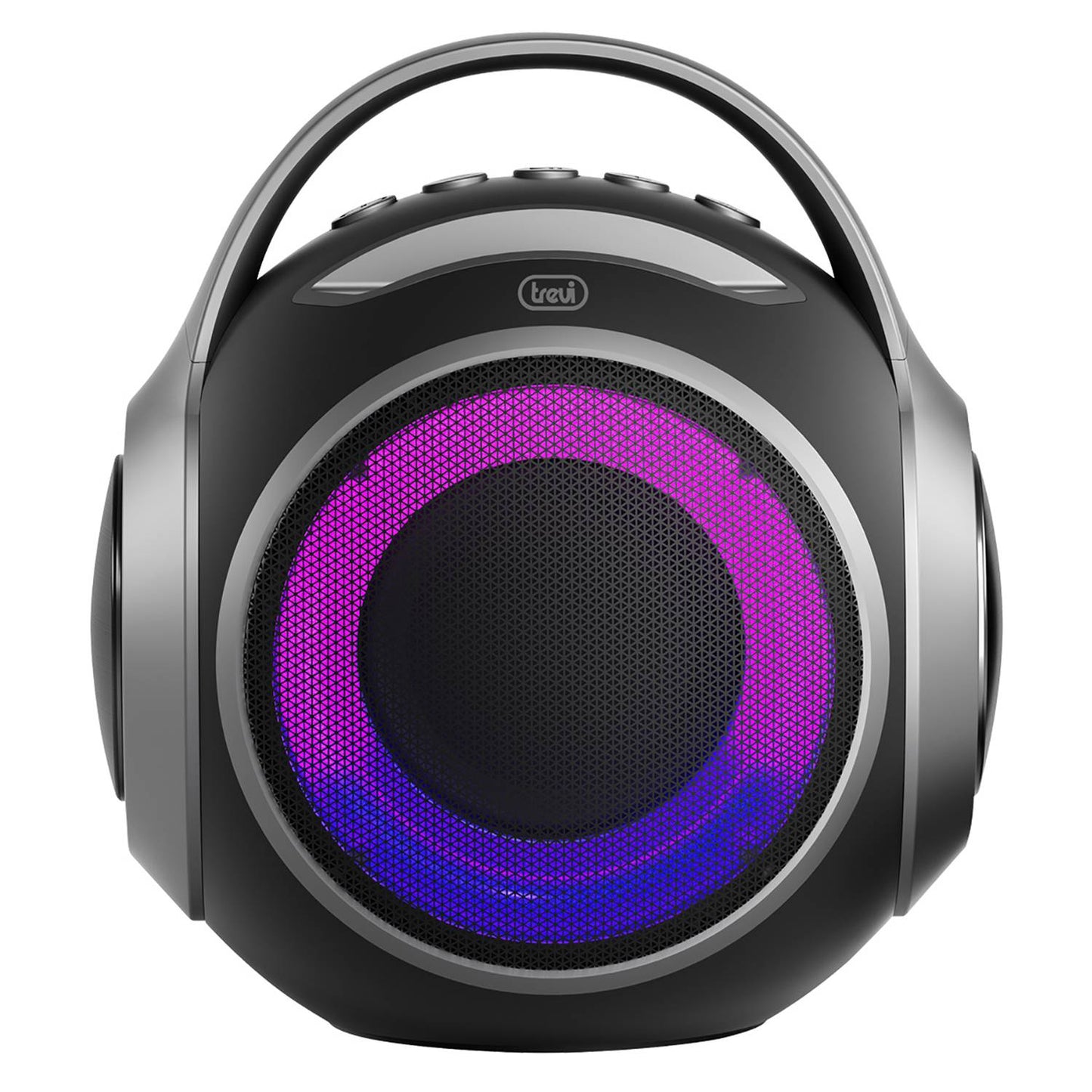 Trevi XR Jump Cassa altoparlante portatile wireless 20W a batteria ricaricabile con presa di ricarica USB-C, connettività USB, Micro SD e AUX, resistente all’acqua IPX5, Nero