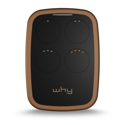 WHY EVO NOA Wild Tobacco Radiocomando Multifrequenza da 280 a 868 MHz Apricancello Rolling Code Codice Fisso Autoapprendente 4 in 1 Telecomando Garage Cancello Programmabile Ergonomico Lungo Raggio