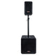 AudioDesign Pro Combo 1265 Sistema Attivo Subwoofer e cassa altoparlante satellite amplificata professionale con Bluetooth e Lettore USB, 2 ingressi Mic / Line, presa AUX, RCA, Link Out, TWS, nero