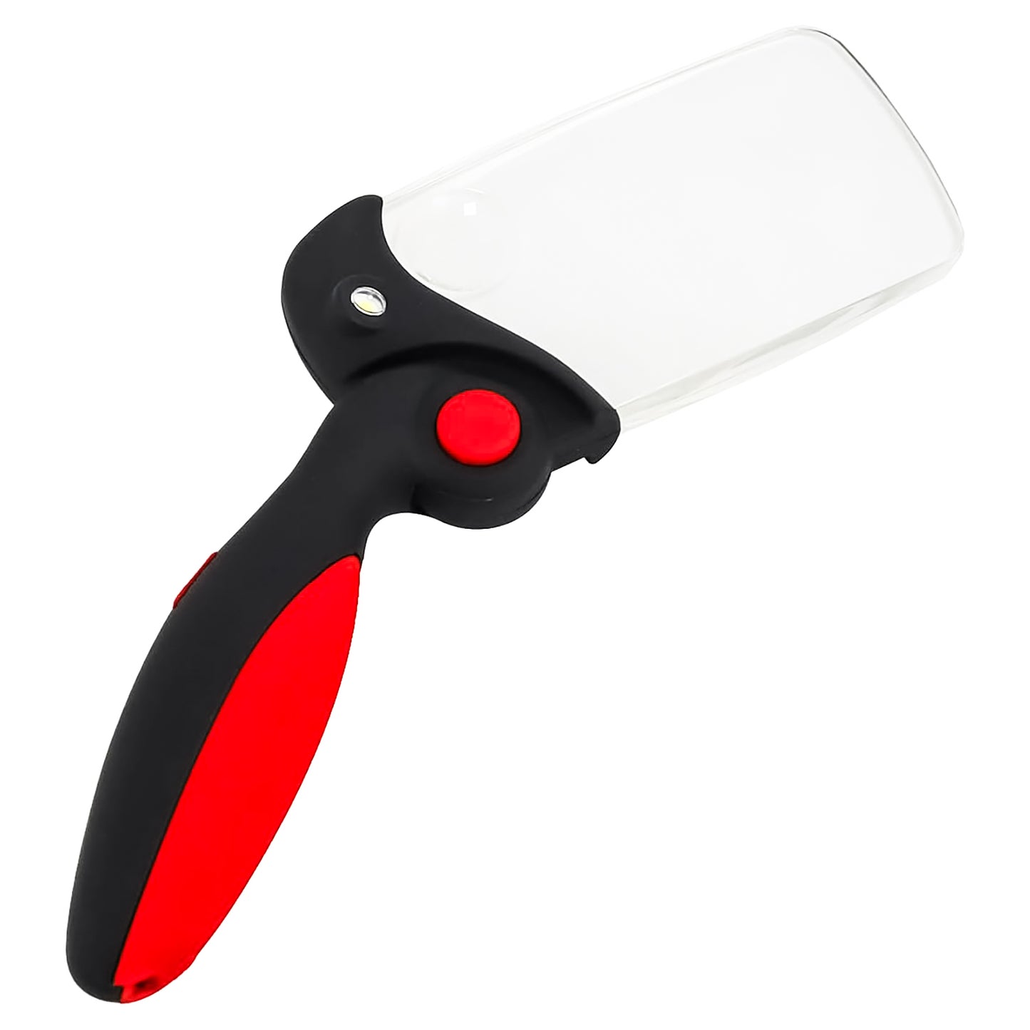 Velamp Lente d'ingrandimento 2.5X e 6X pieghevole, lampada torcia LED a batteria con interruttore per anziani artigiani lettura libri mappe gioielli circuiti