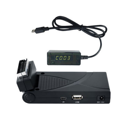GBC GB-210D Decoder digitale terrestre, decoder DVB-T2, Hevc 10 HD uscite SCART/HDMI, DTV ingressi USB LAN