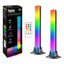 Twiny Rainbow Kit 2 Barre LED luminose RGB con cavo USB da 3 metri, lampada da scrivania dimmerabile con sensore musica, luce da tavolo gaming con telecomando, retroilluminazione per TV da gioco 50 Lumen
