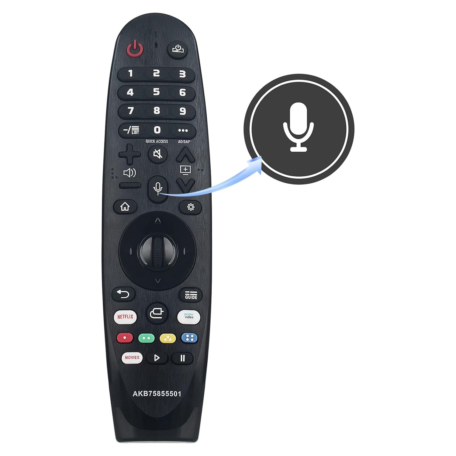 Telecomando Universale Sostitutivo Per Sky Q Con Controllo Vocale – Include Batterie E Supporto Italiano