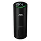 JVC Purificatore d'aria in alluminio con display e filtro ad alta efficienza per veicoli auto camion camper e abitazioni casa hotel, alimentazione USB con adattatore accendisigari