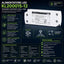 Alpha Elettronica KL200015-12 Alimentatore per LED a tensione costante 15W 12Vdc, trasformatore professionale senza sfarfallio per striscia LEDs, morsetti a vite, tensione d'ingresso 200 - 240 Vac